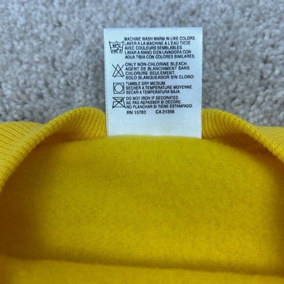 Vintage Hanes Hand Painted Sweatshirt Womens XL Yellow Fish Made in U.S.A Ladies - Picture 8 of 11